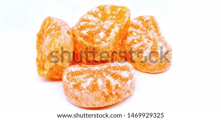 A picture of candy isolated on white background