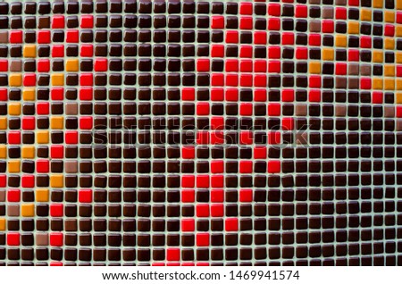 Colorful mosaic.Panels of colored squares
