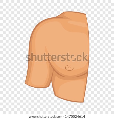 Human shoulder icon. Cartoon illustration of human shoulder icon for web design