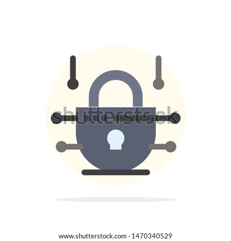 Internet, Network, Network Security Abstract Circle Background Flat color Icon. Vector Icon Template background