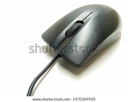 A picture of computer mouse on white background