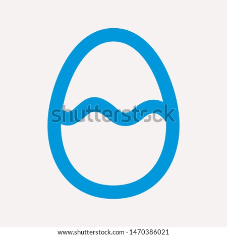 easter eggs simple icon isolated sign symbol vector illustration - vector  