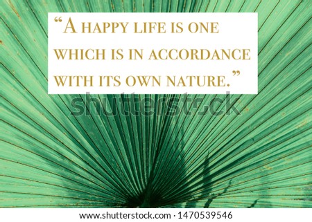 Wise quote by ancient Roman stoic philosopher Seneca against nature background