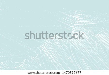 Grunge texture. Distress blue rough trace. Curious background. Noise dirty grunge texture. Charming artistic surface. Vector illustration.