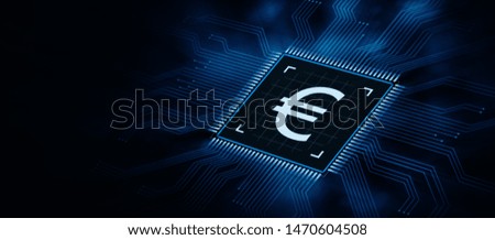 Euro Currency Money Symbol Icon Sign. Business Finance Concept