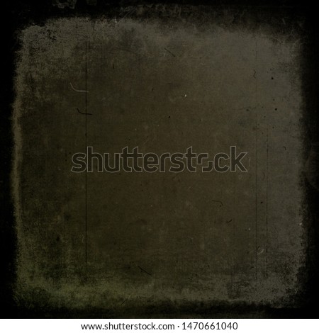 Grunge scratched background, old film effect, distressed texture with black frame and space for your text or picture