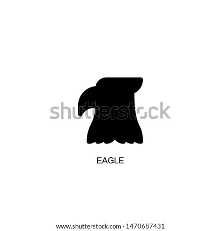 eagle icon vector black design