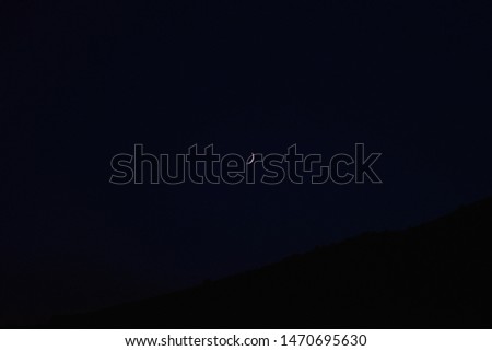abstract background with full moon and stars