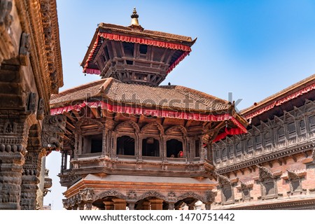 The Bhaktapur Durbar Square In Nepal Royalty-Free Stock Photo #1470751442
