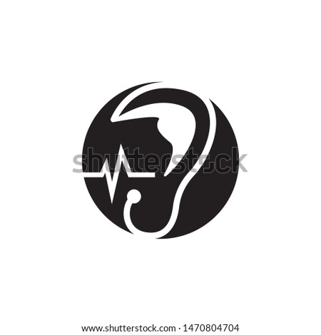 ear logo and symbols vector app icons
