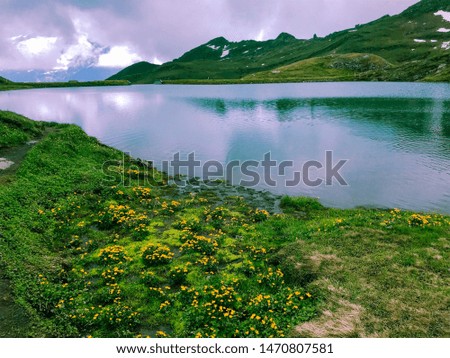 A beautiful lake in Switzerland