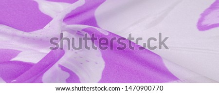 Texture, background, pattern, silk fabric, Purple on Silver background.  