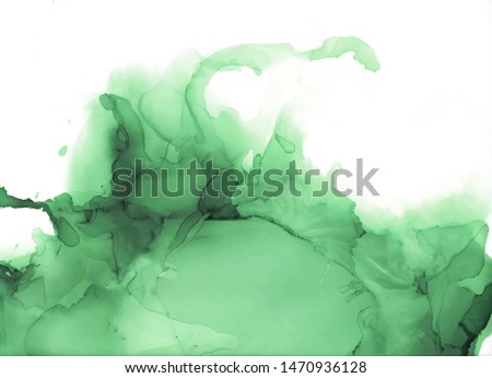 Beautiful  green abstract watercolor background
