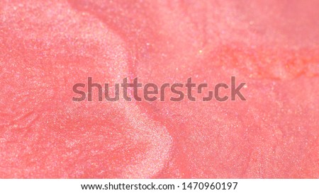 Pink color. Liquid glitter paint texture. Abstract background. Macro. Motion mixed colorful ink Royalty-Free Stock Photo #1470960197