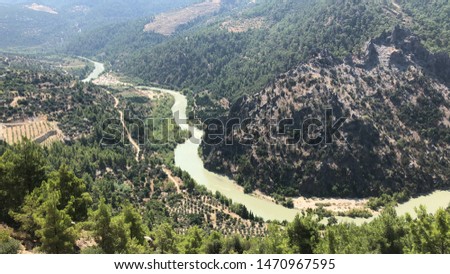 Goksu River in Mersin Turkey