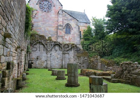Curloss Abbey near Dunfermline Abbey Scotland