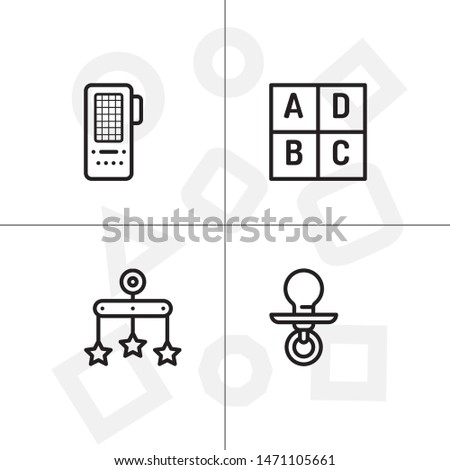 Baby, childhood,motherhood set icon EPS 10 vector format. Professional pixel perfect black and white icons optimized for both large and small resolutions. Transparent background.