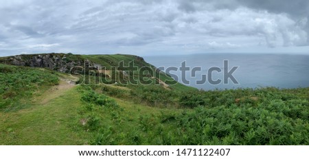 A landscape picture of the scenery in North Devon