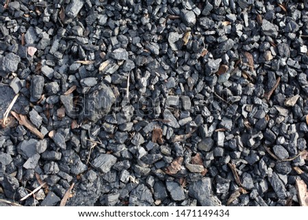 the texture of the coal