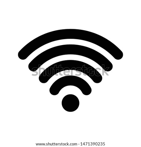 Wifi Signal Symbol Icon Vector Illustration - Vector