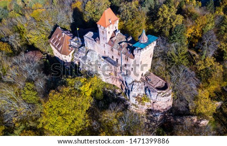 Castle Berwartstein near Dahn in Germany, Rhineland-Palatinate 