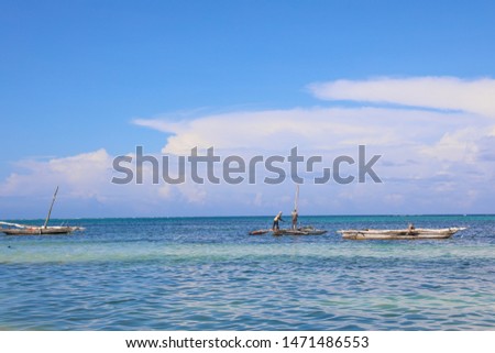Zanzibar Islan Summer Blue Skies Turqoise Water