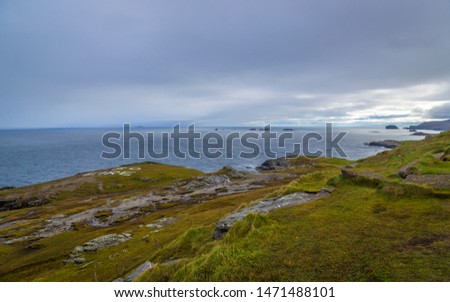 walking at Malin Head, the most northerly point of the Republic Ireland