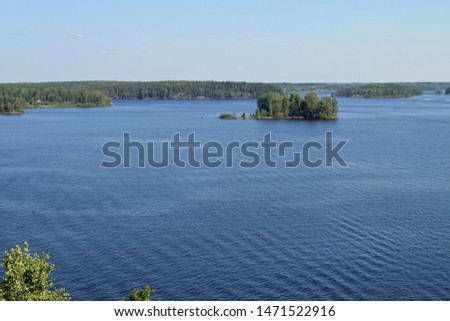 Finnish Lakeland, Finland. There are at least 55,000 lakes that are at least 200 metres wide. And there are 187,888 lakes in Finland. Location of picture: Luukkaansalmi Bridge, Lappeenranta.