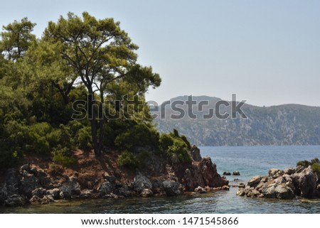 Incredible nature of Aegean sea 