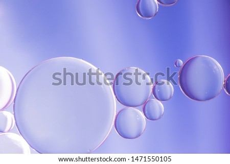 Violet different abstract bubbles texture