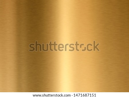 gold polished metal, steel texture golden gradient background.