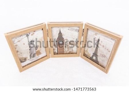 modern photo frame in white background