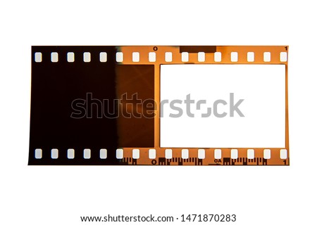 (35 mm.) film frame With vintage space