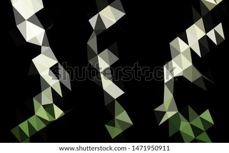 Light Green vector abstract polygonal layout. A vague abstract illustration with gradient. Template for a cell phone background.