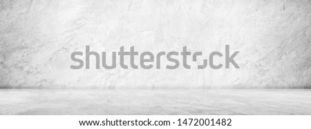 Grunge Gray Cement Wall Paint Texture Background , Wide Banner studio light background ,Space for Text Composition art image, website, graphic for commercial campaign architecture design background