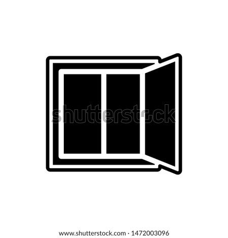 window  icon trendy flat design
