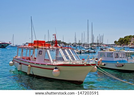 Boats Parking. High quality stock photo.