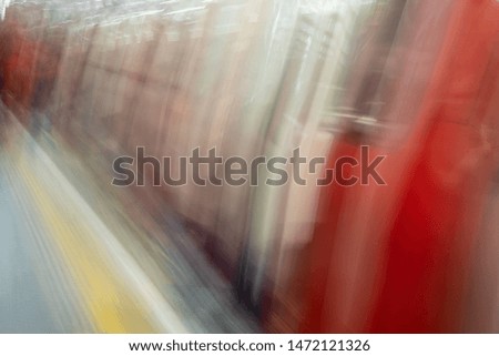 Blurry background from moving trains. Concept of motion and speed