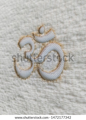 crown chakra on white textured background