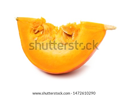 Pumpkins isolated on white with clipping path stock photo