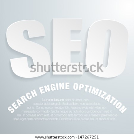 Search optimization concept sign-Vector illustration