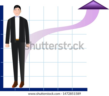 Business and business graph is highly fit for your business websites or illustrations.
