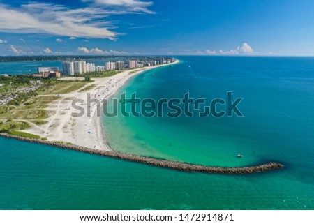 Beautiful white sand, blue turquoise waters of Clearwater Florida.  Photo Credit:  Marty Jean-Louis