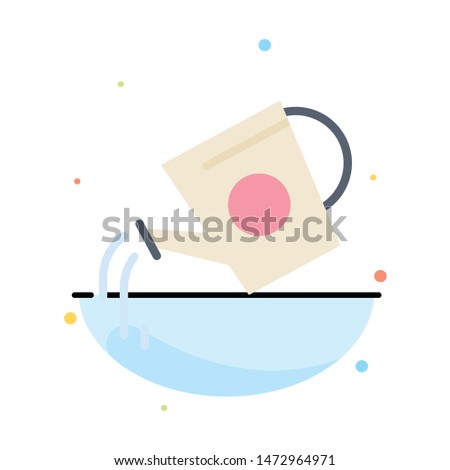 Water Tank, Beverage, Bottle, Tank, Water Abstract Flat Color Icon Template