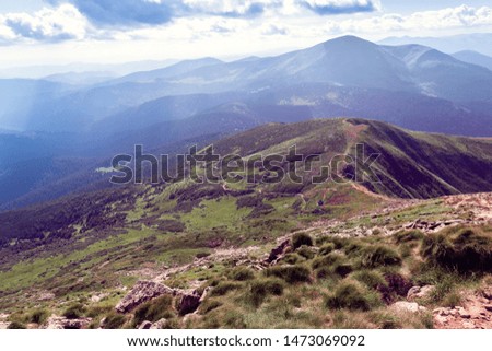 landscape consisting of a Carpathians mountains
