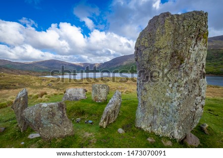 mystical Uragh Stone Circle on Beara Peninsula, Co Kerry, Ireland