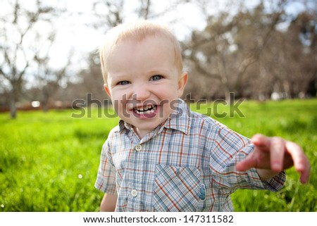 Smiling young boy