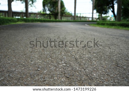 Asphaltic concrete road in Thailand