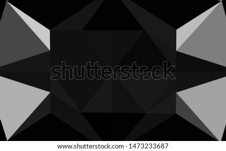 Light Silver, Gray vector shining hexagonal pattern. A vague abstract illustration with gradient. A completely new design for your business.