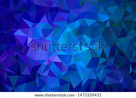 Light Pink, Blue vector polygonal template. Modern abstract illustration with triangles. Brand new design for your business.